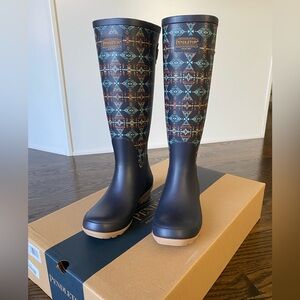 Pendleton Diamond Peak Tall Rain Boots size 6 NWT